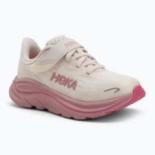 Dětské běžecké boty HOKA Clifton 10 rose cream/dried rose