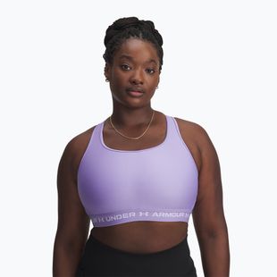 Sportovní podprsenka Under Armour Crossback Mid transparent/white