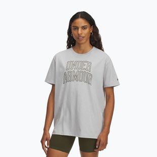 Dámské tréninkové tričko Under Armour Rival Campus mod gray light heather/expedition green