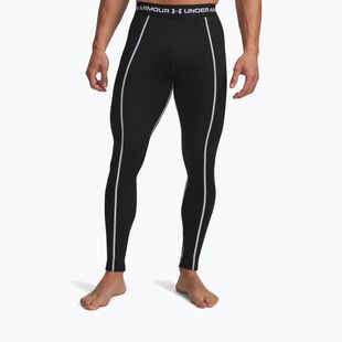 Pánské legíny Under Armour Cold Weather Grid  black/white/white