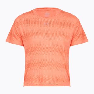 Dámské běžecké tričko Under Armour Velociti electric tangerine/black/green mode