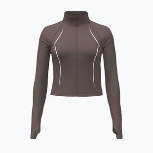 Dámská tréninková mikina Under Armour Meridian Contour Full Zip peppercorn/white/peppercorn