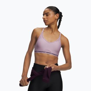 Sportovní podprsenka Under Armour Crossback Low mauve pink/purple echo