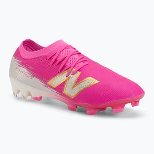 Buty piłkarskie New Balance Furon Elite V8 FG pink heat/sea salt/gold metallic