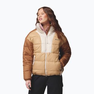 Dámská zateplená bunda Columbia Pike Lake canoe/camel brown/dark stone