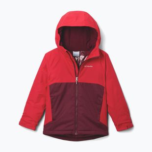 Dětská lyžařská bunda Columbia Alpine Action III Rich Wine melange/mountain red