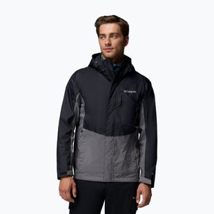 Pánská nepromokavá bunda Columbia Pouring Adventure III black/city grey