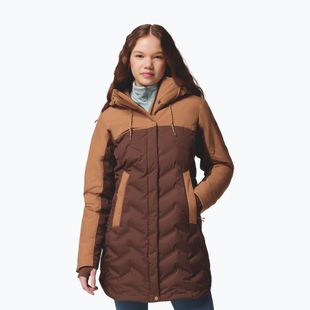 Dámská péřová bunda Columbia Mountain Croo III Mid Down tobacco/camel brown