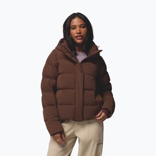 Dámská péřová bunda Columbia Amaze Puff Hooded tobacco