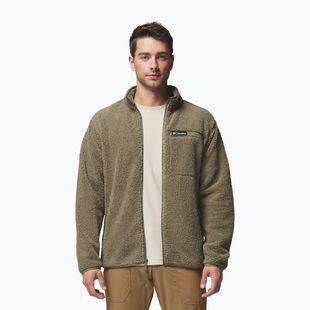 Pánská mikina Columbia Rugged Ridge High Pile Full Zip stone green