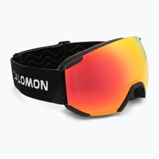 Dětské lyžařské brýle Salomon Radium black/mi mid red