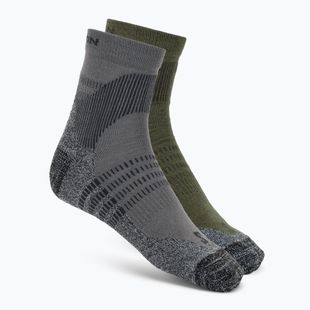 Ponožky Salomon X Ultra Access Quarter 2 pairs excalibur/olive night