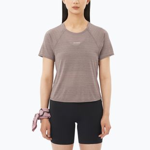 Dámské běžecké tričko Salomon Shakeout Air Cropp iron