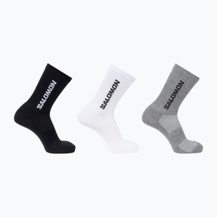 Ponožky Salomon Everyday Lite Crew 3 pack black/white/frost gray