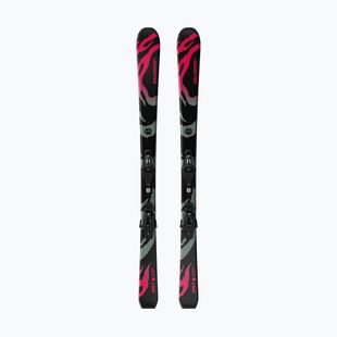 Dětské sjezdové lyže + vázání Salomon QST Jr Black M + C5 GW black/neon punch