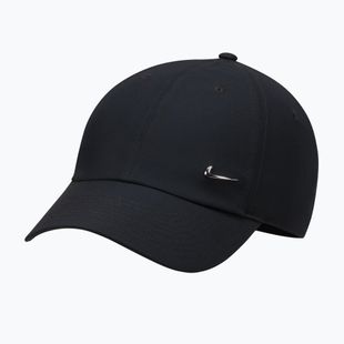 Kšiltovka Nike Dri-Fit Club Unstructured Metal Swoosh 2026 black/metallic silver