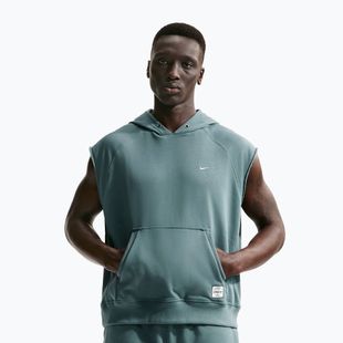 Pánská tréninková mikina Nike Athletic Club Dri-Fit Sleeveless Hoodie mineral slate/mineral slate