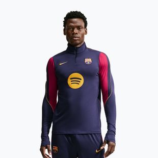 Pánská fotbalová mikina Nike FC Barcelona Strike Soccer Drill Top blackened blue/mineral yellow