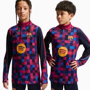 Dětská fotbalová mikina Nike FC Barcelona Dri-Fit Strike Drill Top noble red/noble red/mineral yellow