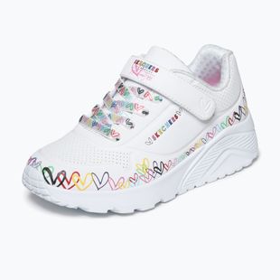 Dětské boty SKECHERS Uno Lite Heart Craze white/multi