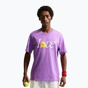 Pánské tenisové tričko Nike Court Love bright violet