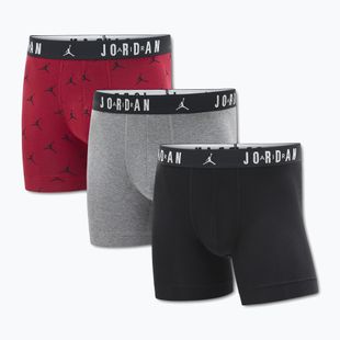 Pánské boxerky Jordan JHM Flight Cotton Essential 3 páry gym red
