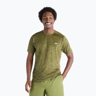 Pánské tričko na lezení New Balance Essentials Printed T-Shirt wakame/sport green