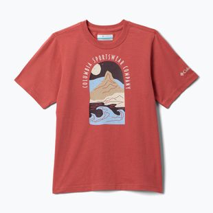 Dětské tričko Columbia Valley Creek II Graphic washed red/cozy coastline