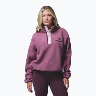 Dámská fleecová mikina Columbia Helvetia II Cropped Half Snap Fleece antique mauve/mineral pink