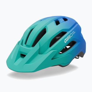 Dětská cyklistická helma Giro Fixture II matte aqua green/blue jewel fade
