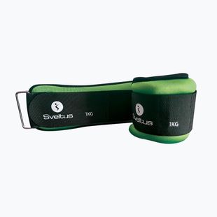 Závaží na kotníky a zápěstí 1 kg 2 ks. Sveltus Weighted Cuff zelené 0942