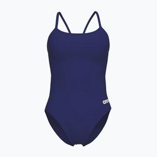 Dámské jednodílné plavky arena Lace Back Solid navy/white