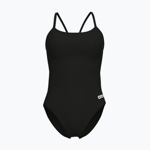 Dámské jednodílné plavky arena Lace Back Solid black/white