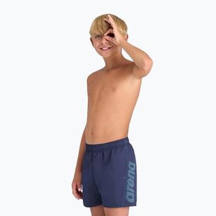 Dětské plavecké boxerky  Arena Fundamentals Logo JR Boxer R navy/turquoise