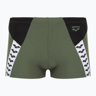 Pánské plavecké boxerky  arena Stripe Swim Short sage/black/multi