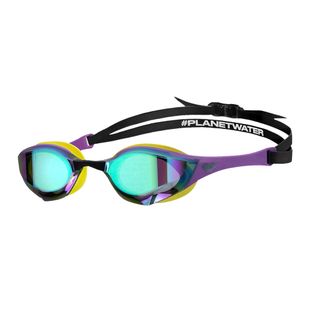 Plavecké brýle Arena Cobra Edge Swipe Mirror emerald/plum/cyber lime