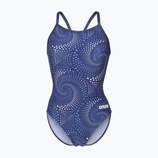 Dámské jednodílné plavky arena Fireflow Lightdrop Back navy/team navy