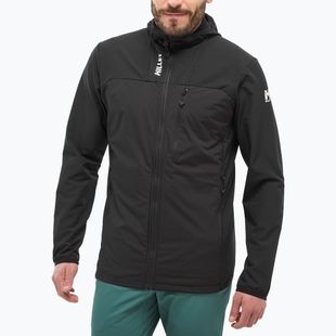 Pánská hybridní bunda Millet Seneca Hybrid Hoodie Softshell black