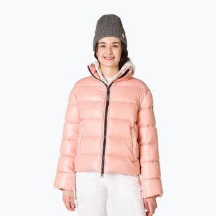Dámská péřová bunda Rossignol Shiny Bomber pastelově růžová