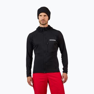Pánská mikina Rossignol Blackside Mix Full Zip Hoodie Fleece black