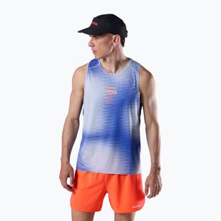 Pánské běžecké tričko Rossignol Sapa Ultra Tank dazzle blue line fogg