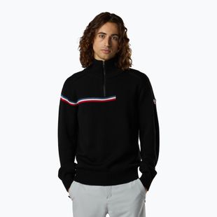 Pánský svetr Rossignol Odysseus Half Zip Merino black