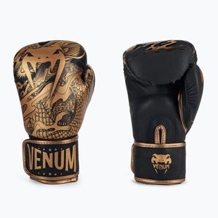 Černo-zlaté boxerské rukavice Venum Dragon's Flight 03169-137