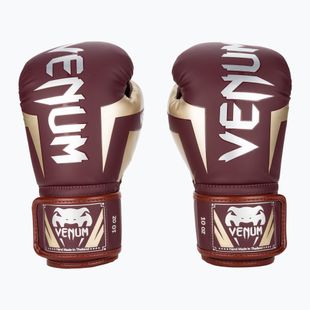 Boxerské rukavice Venum Elite burgundy/gold