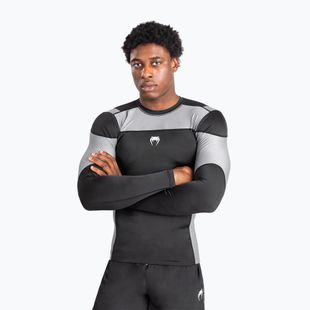 Pánský tréninkový longsleeve  Venum Tempest Rashguard Longsleeve black/grey 