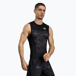 Pánské tílko rashguard Venum G-Fit Air Men'S Sleeveless Rashguard deep black/desert sand