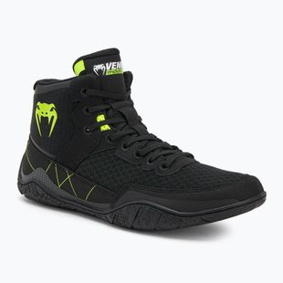 Boxerské boty Venum Training Camp 4.0 Wrestling black/neo green