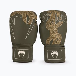Boxerské rukavice Venum Serpenti Boxing khaki/bronze/ivory