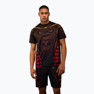 Pánské tričko Venum Quetzal Fury Dry-Tech black/fury red/tangerine