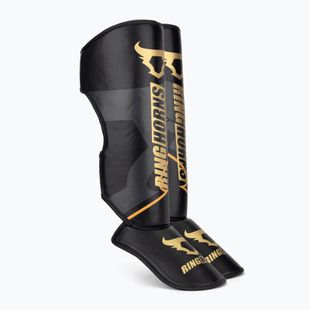 Chrániče holení a chodidel Venum Ringhorns Charger Shin black/gold